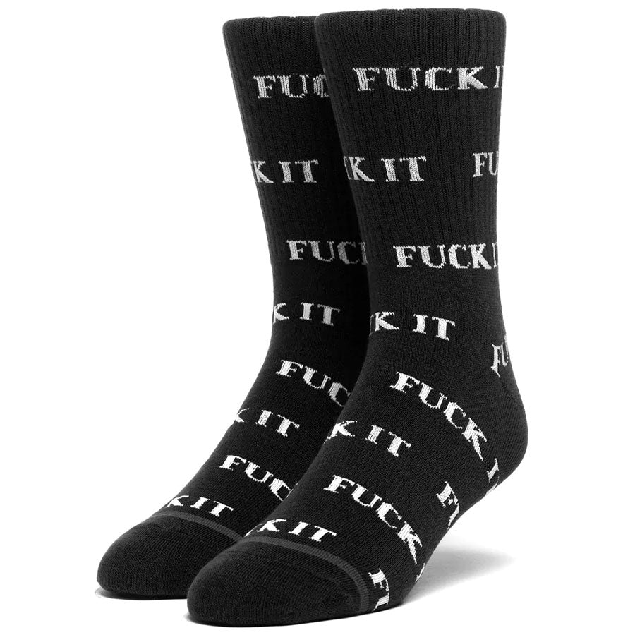 HUF Fuck It Sock Black