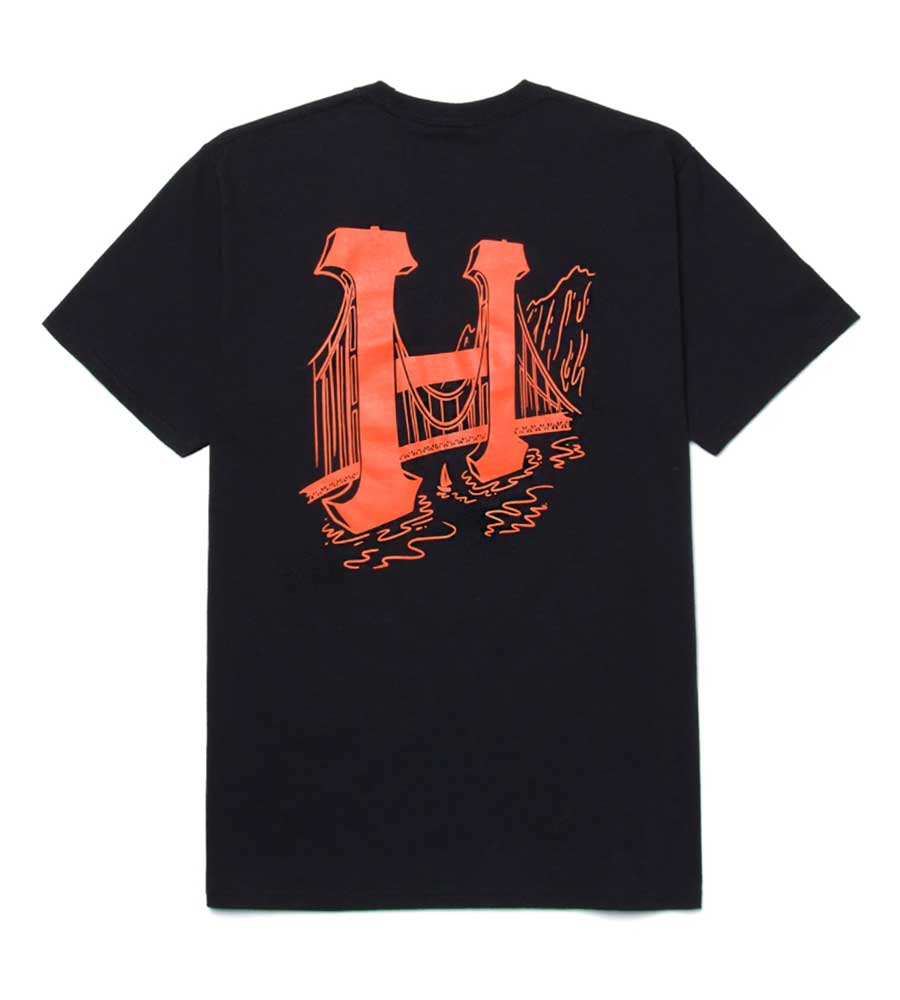 HUF Golden Gate Classic T-Shirt - Black