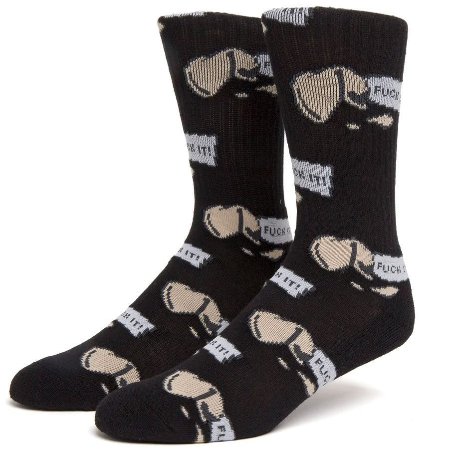 HUF Good Fortune Sock Black