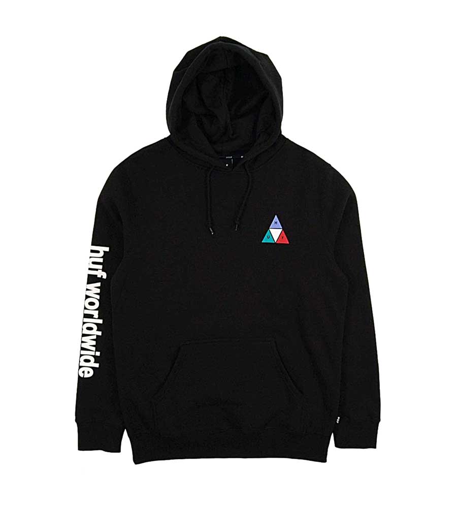 HUF Prism Triple Triangle Hoodie - Black