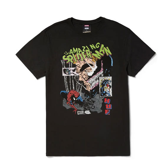 Huf Brock Washed T-Shirt - Washed Black