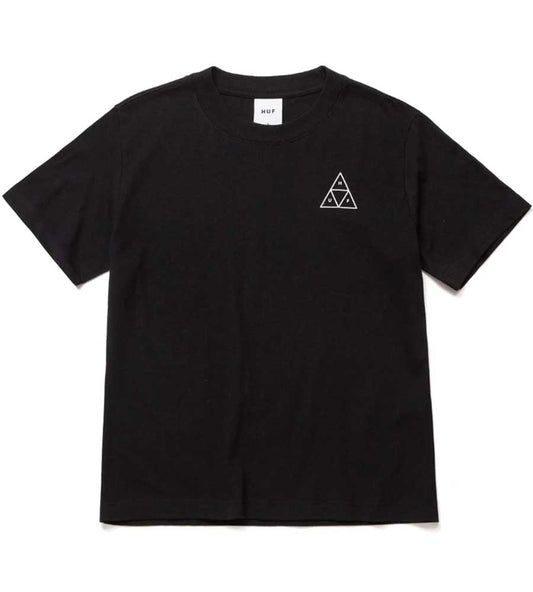 Huf Women's Embroidered TT Short Sleeve Relax T-Shirt - Black