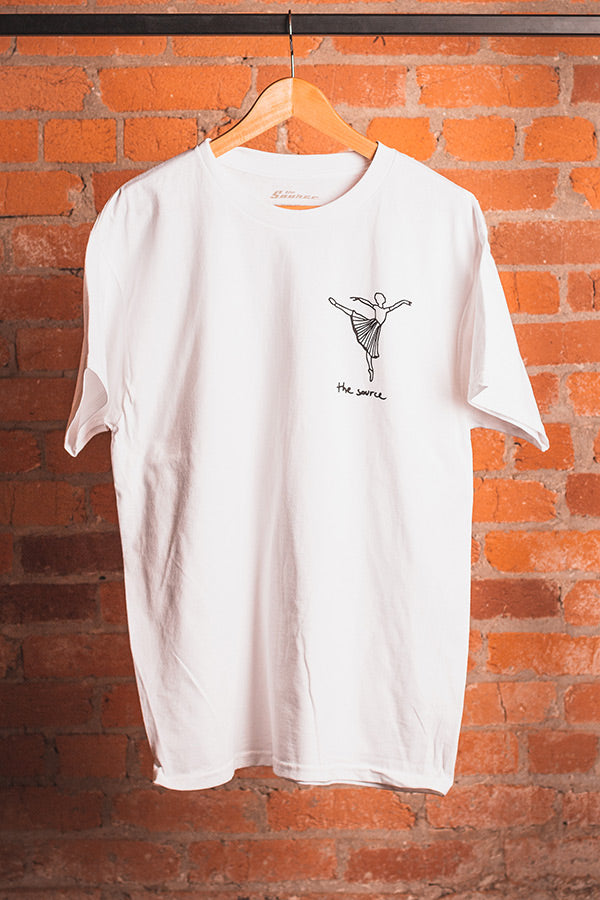 The Source My Love Ballerina T-Shirt White/Black