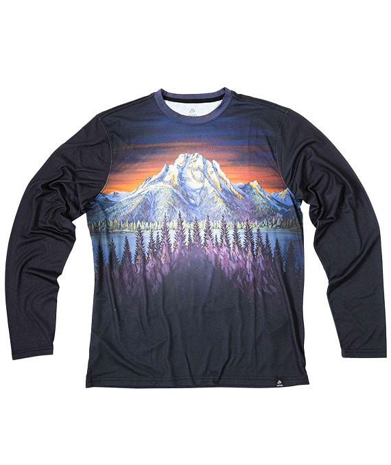Jones Men's Tee Tech Long Sleeve T-Shirt Mt Moran 2023
