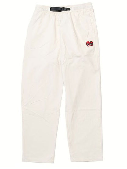 Krooked Eyes Ripstop Pant - Ecru/Red