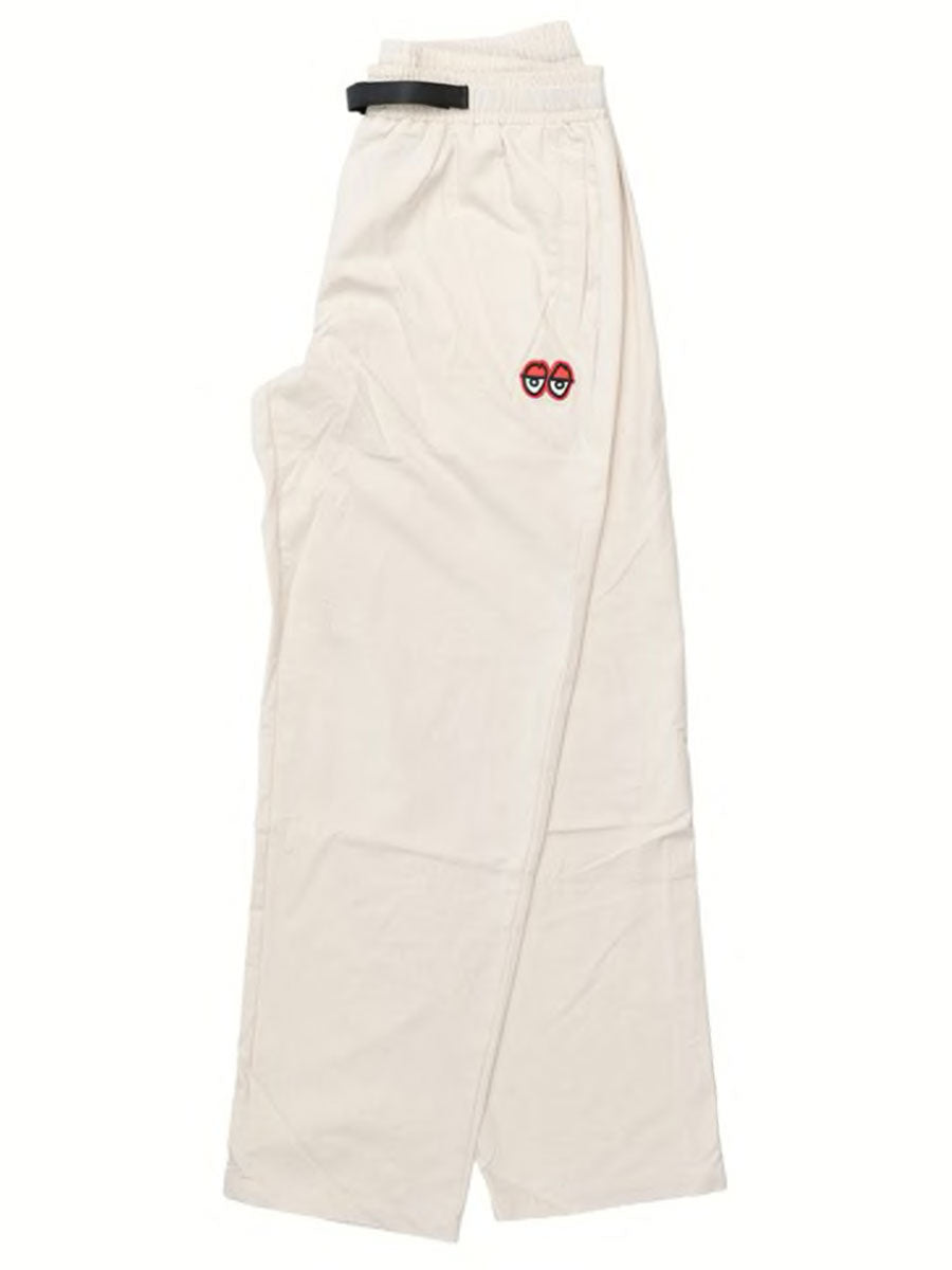 Krooked Eyes Ripstop Pant - Ecru/Red