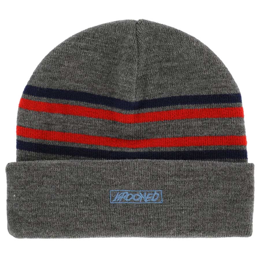 Krooked Moonsmile Script Beanie Charcoal Heather