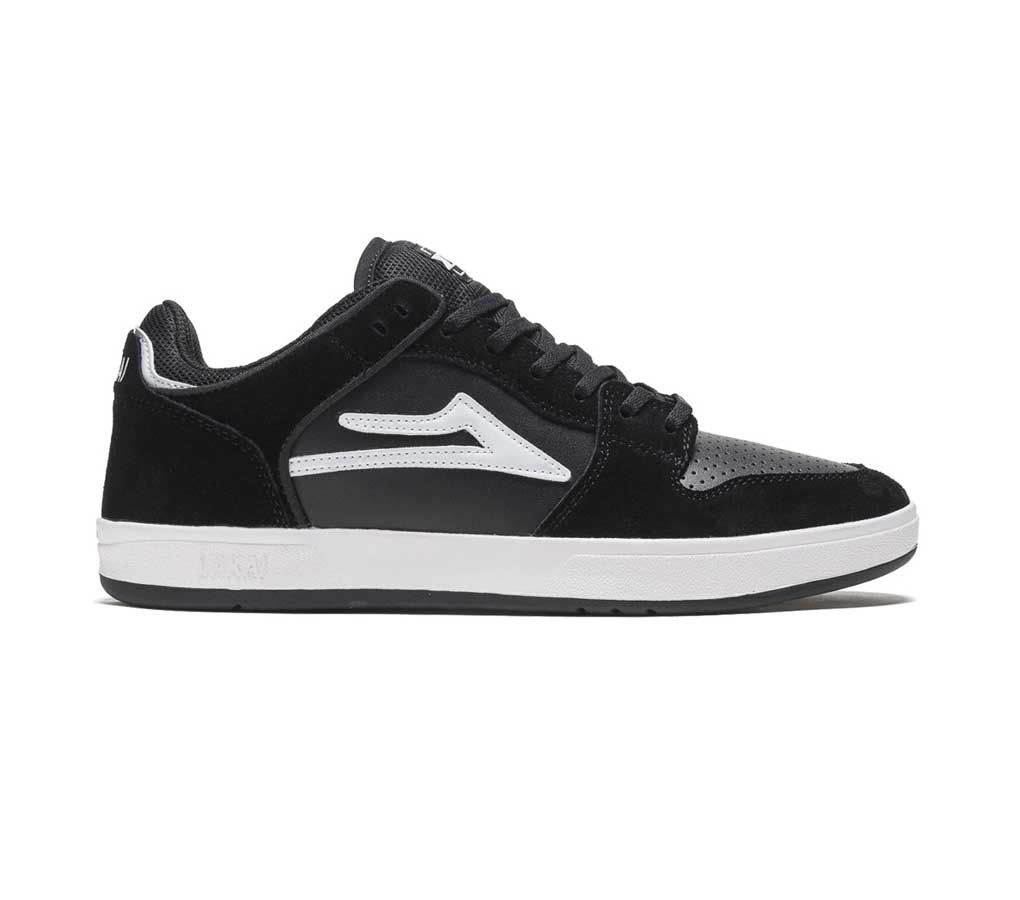 Lakai Telford Low - Black/White Suede