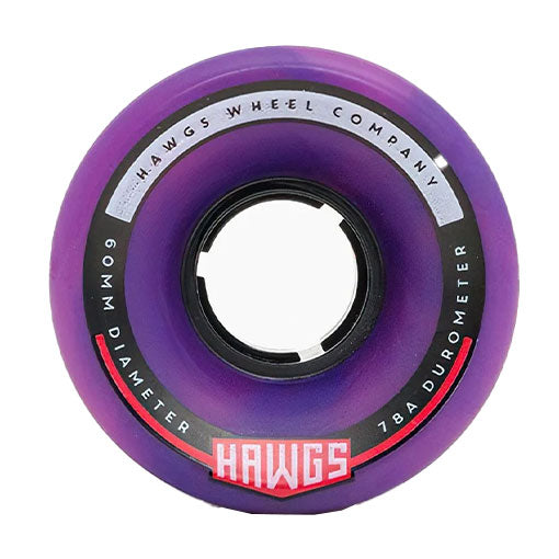 Landyachtz Chubby Hawgs - Purple Pink Stone Ground 78A Wheels 60mm