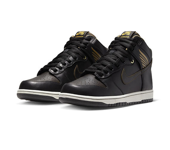 Nike dunk high premium black best sale