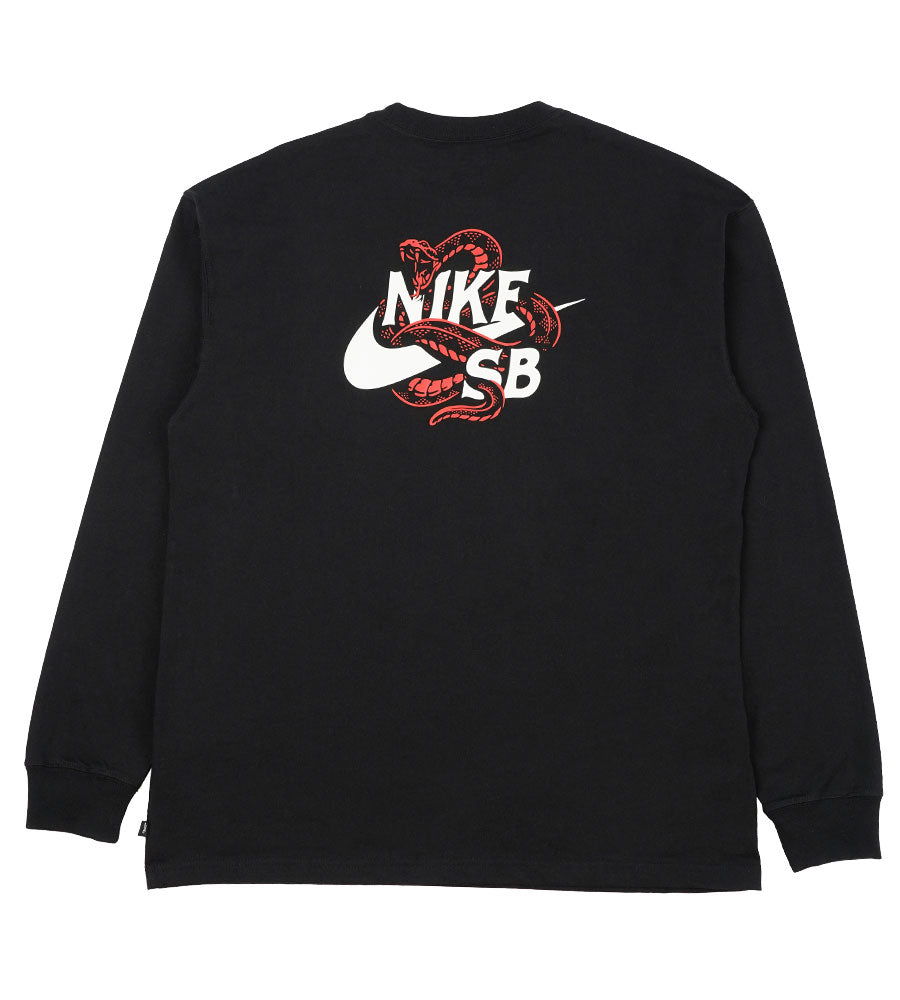 Nike SB Snaked Long Sleeve T-Shirt - Black