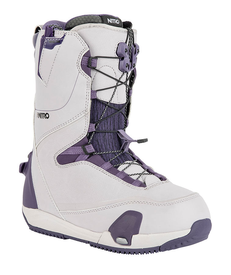 Nitro Women's Cave TLS Step On Snowboard Boot Lilac Purple 2023