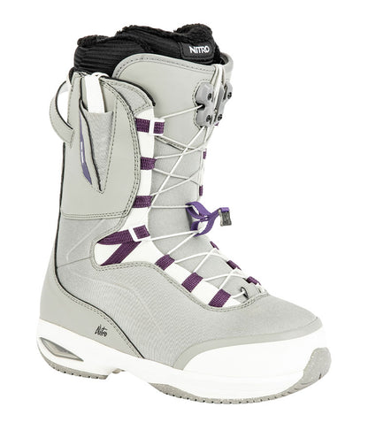 Nitro Women's Faint TLS Snowboard Boot Grey Purple 2023