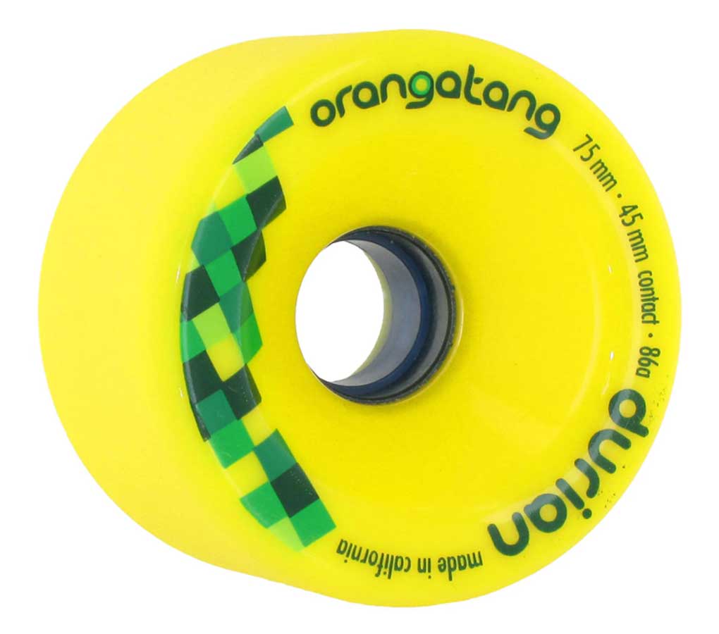 Orangatang Wheels Durian Yellow 86A 75mm