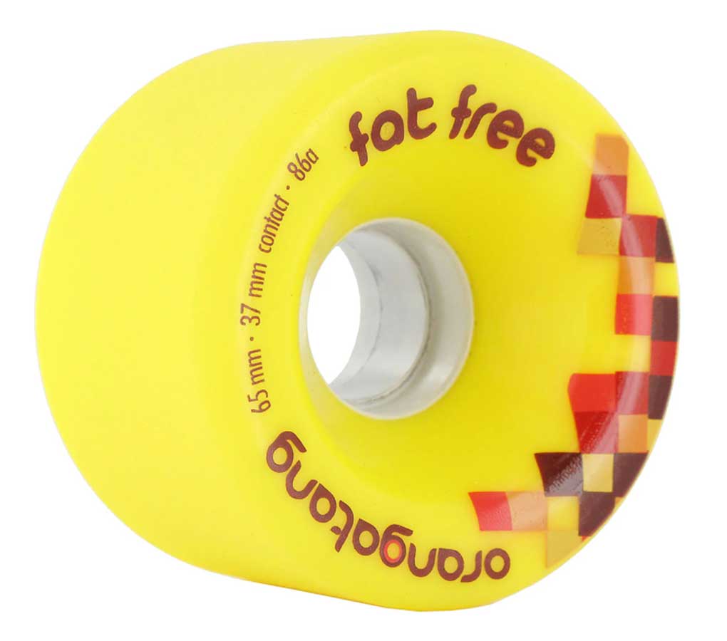 Orangatang Wheels Fat Free Yellow 86A 65mm