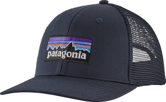 Patagonia P-6 Logo Trucker Cap Navy Blue