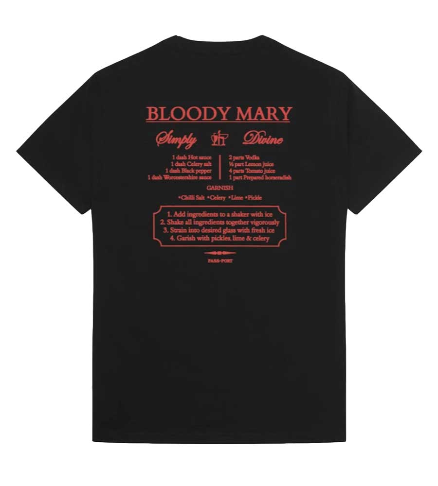 Passport Bloody Mary T-shirt - Black