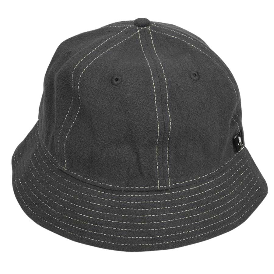 Passport Linen 6-Panel Bucket Hat - Tar