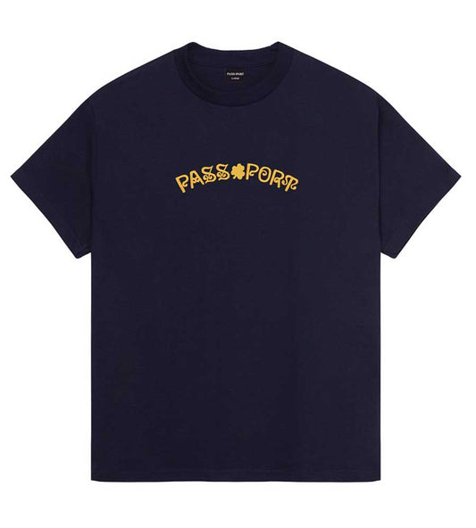 Pass-Port Sham Embroidery T-Shirt Navy