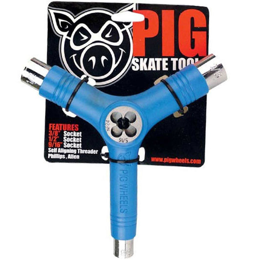 Pig Skate Tool W/ Rethread - Blue
