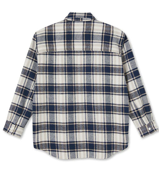 Polar Big Boy Flannel Button Shirt Navy