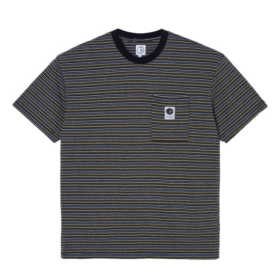 Polar Pocket Stripe T-Shirt Black/Green