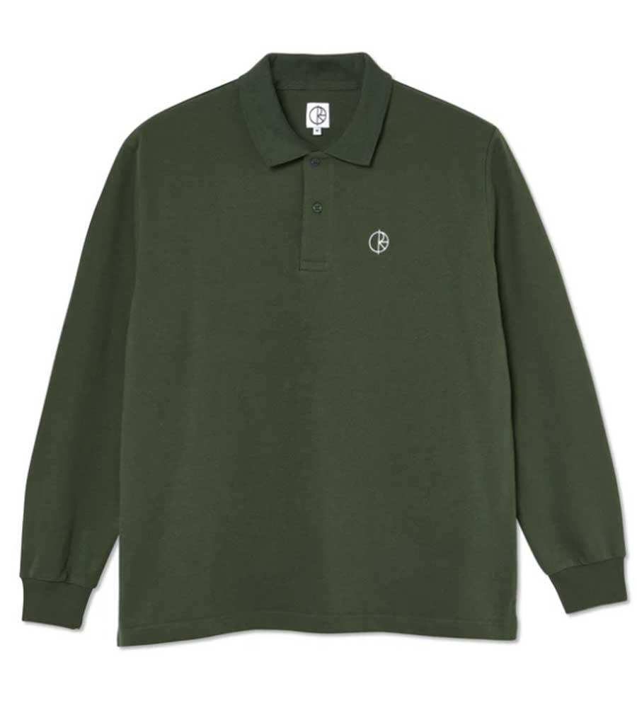 Polar Polo Long Sleeve Buton Shirt - Dark Olive
