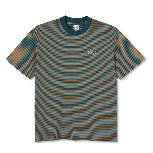 Polar Stripe Shin T-Shirt Teal