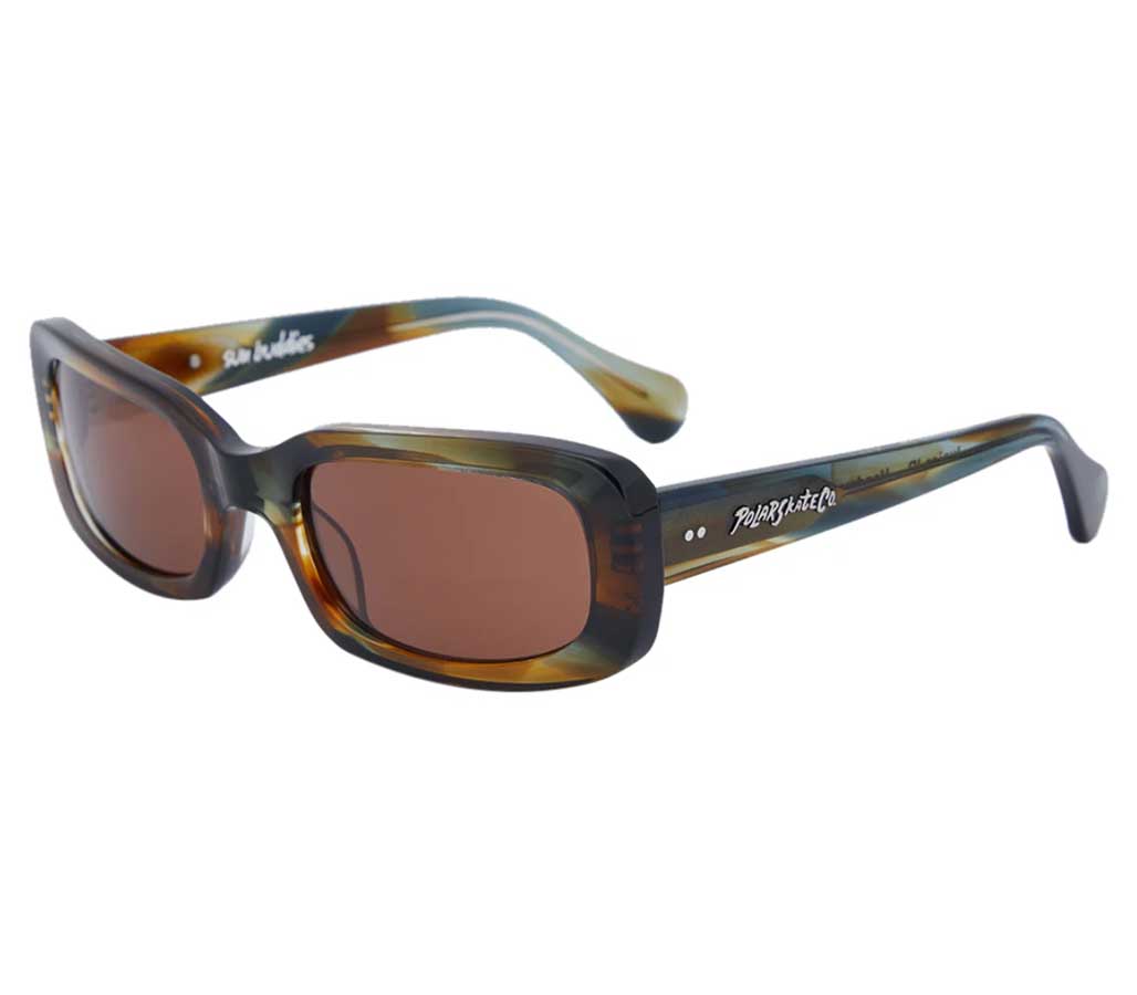 Polar x Sun Buddies Junior Jr Sunglasses Brown Green