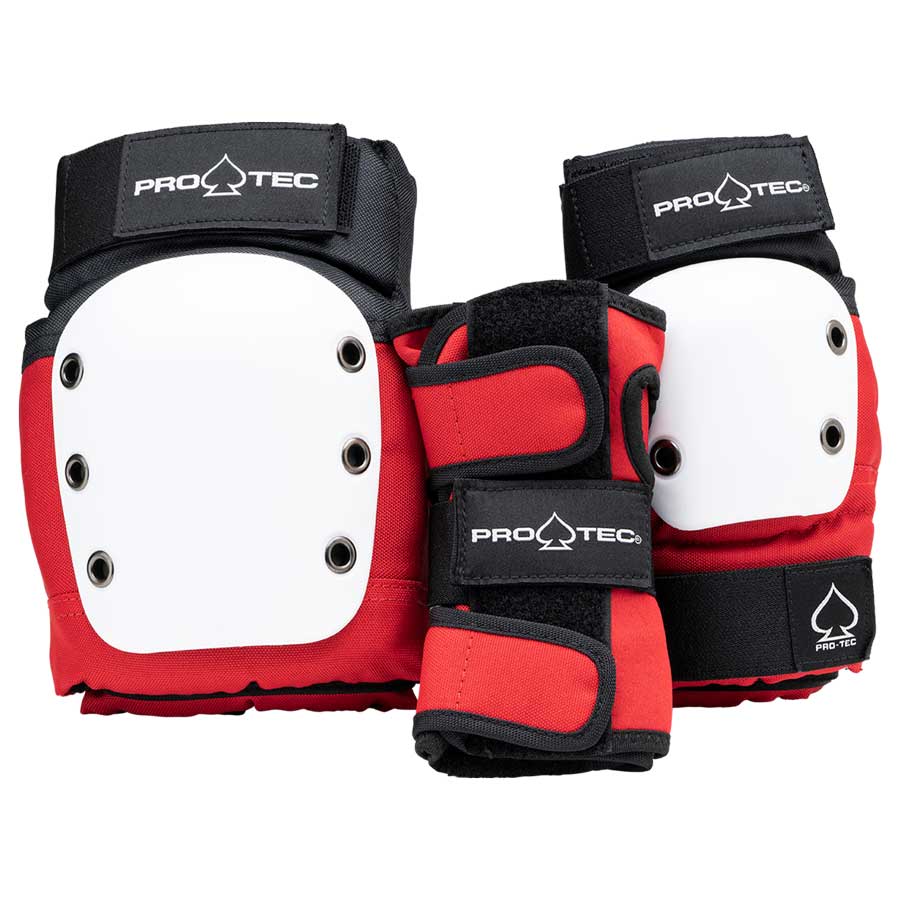 Pro-Tec Junior 3 Pack Pad Set - Red White Black