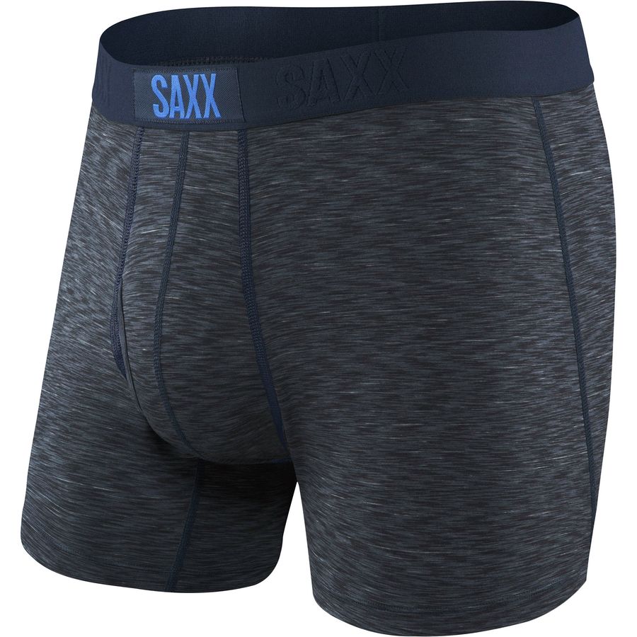 Saxx Ultra Boxer Fly Navy Galaxy Heather