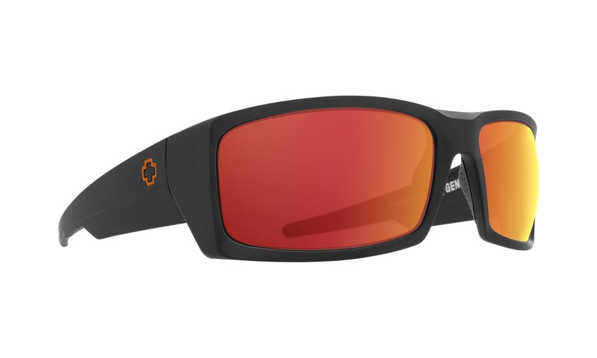 Spy General Matte Black/Hd+ Gray Green Orange Spectra