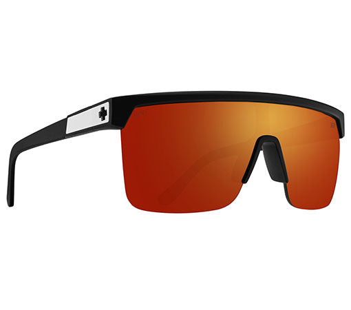 SPY Flynn 5050 Matte Black - Happy Boost Polar Orange Mirror