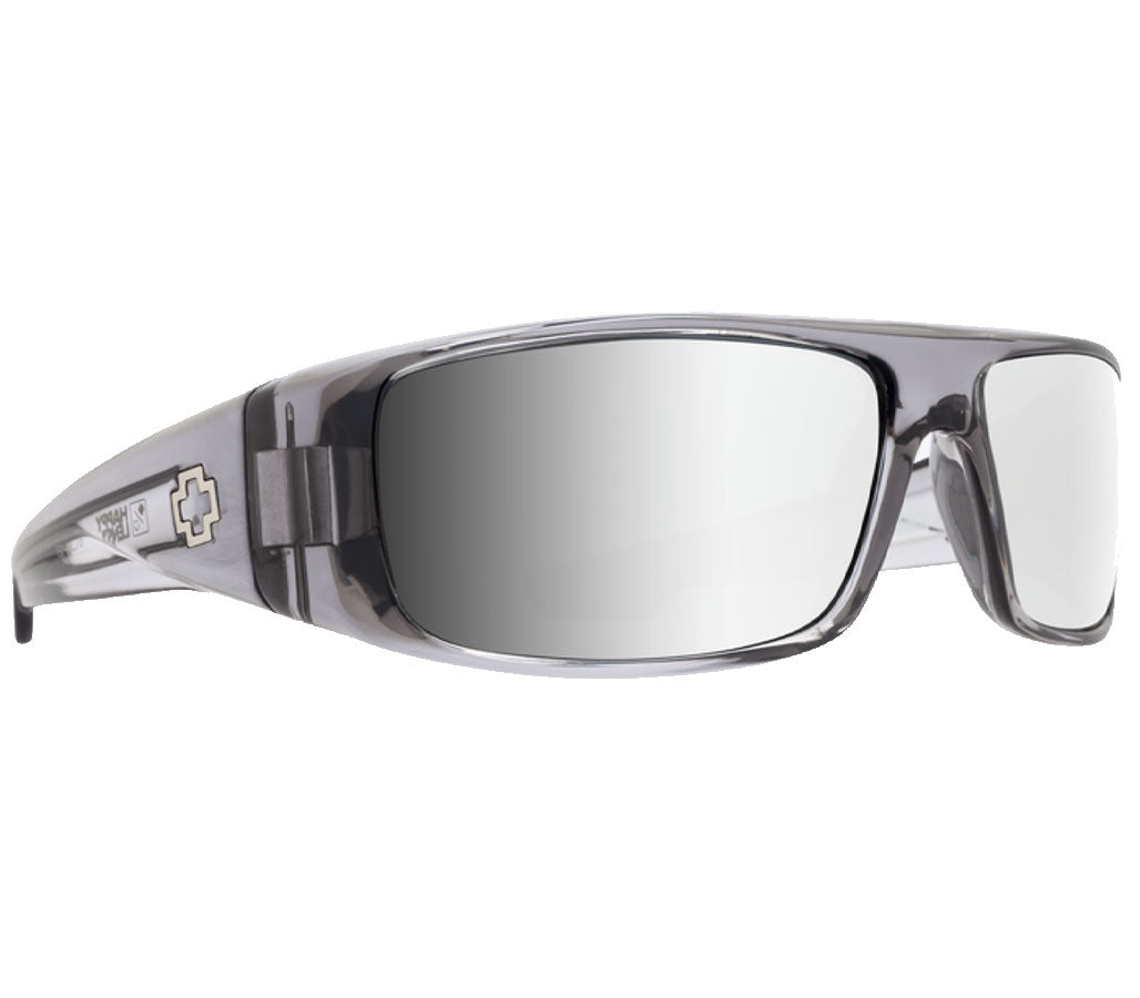 SPY Logan - Clear Smoke Happy Gray Green With Silver Mirror