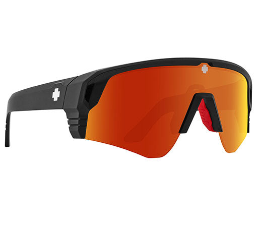 SPY Monolith Speed Matte Black Happy Boost Polar Orange Mirror