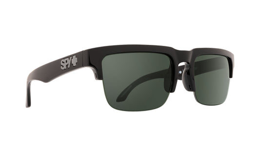 Spy Helm Soft Matte Black Hd+ Gray Green