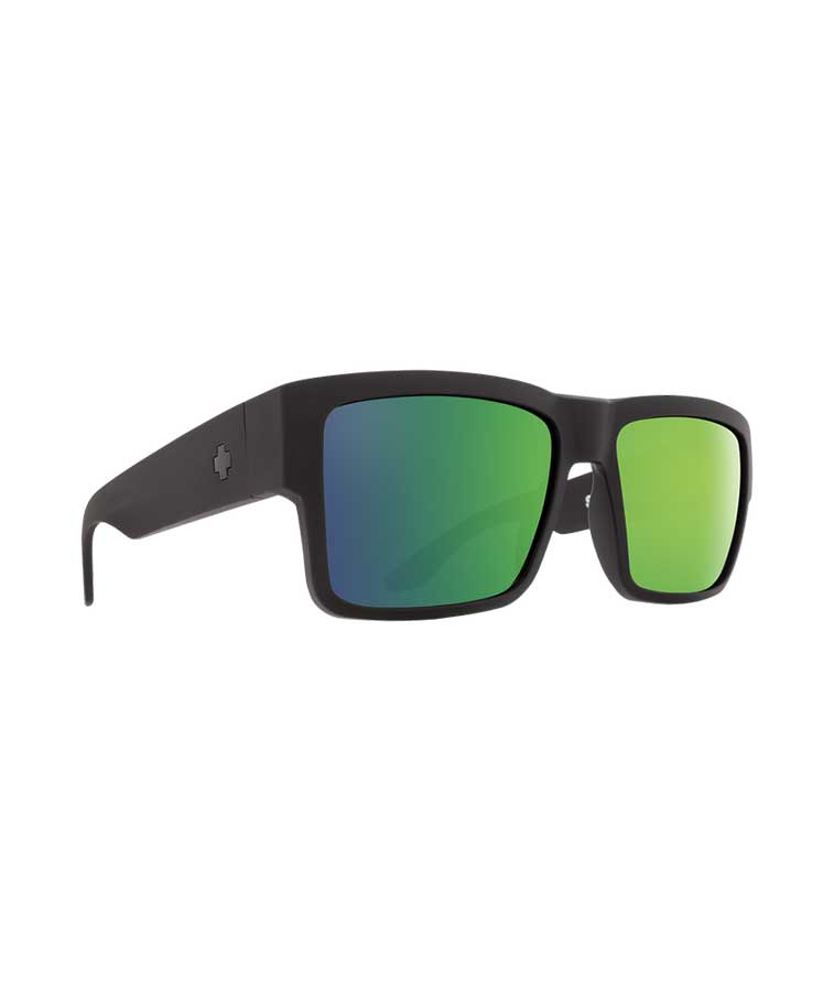 SPY Cyrus Matte Black  Happy Bronze Polar With Green Spectra Mirror