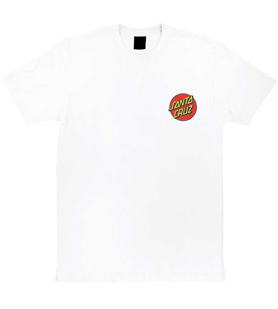 Santa Cruz Classic Dot Chest T-Shirt - White