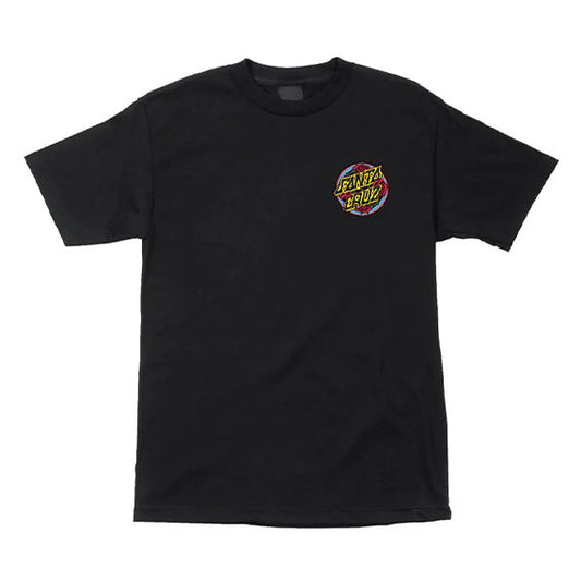 Santa Cruz Dressen Roses Dot T-Shirt Black