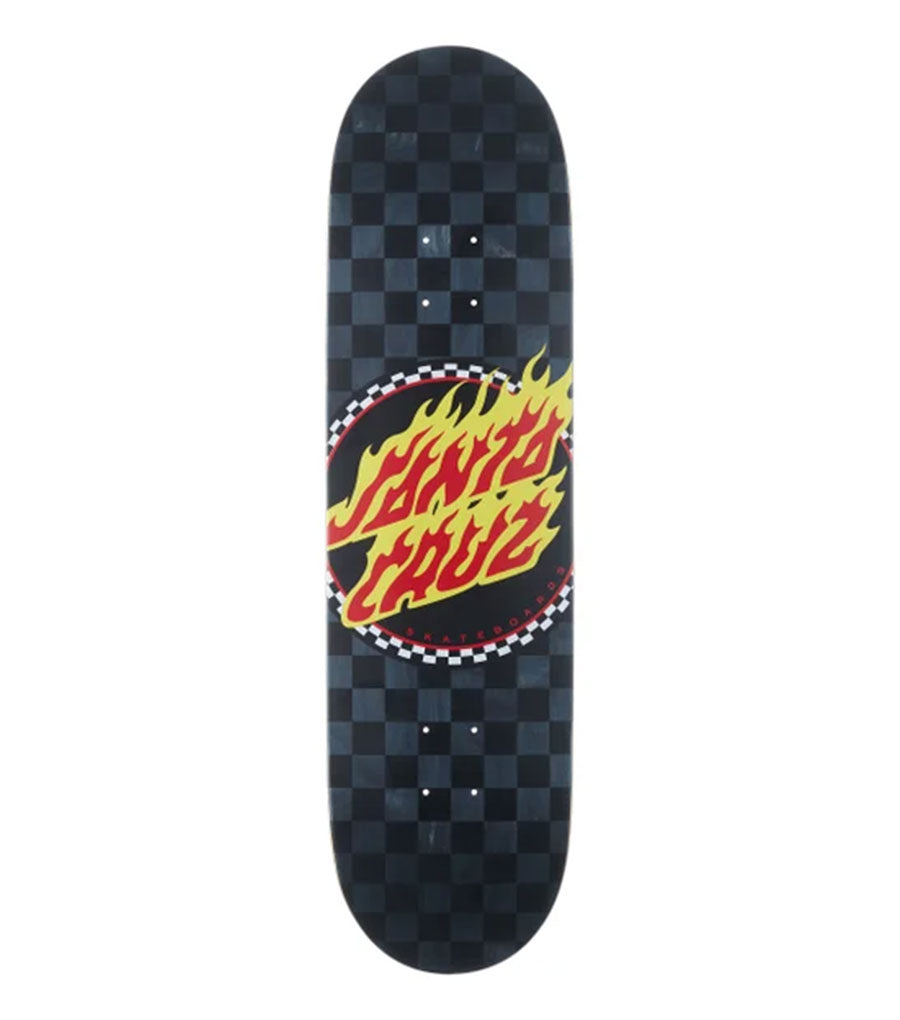 Santa Cruz Flame Dot Check Deck