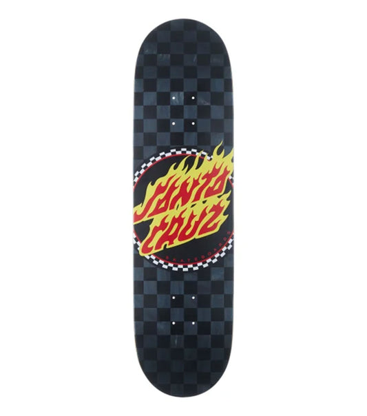 Santa Cruz Flame Dot Check Deck