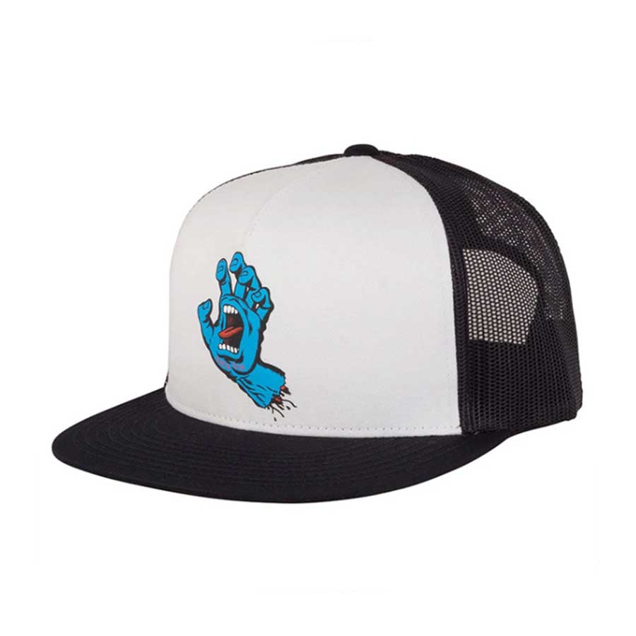 Santa Cruz Screaming Hand Front Trucker Hat White/Black