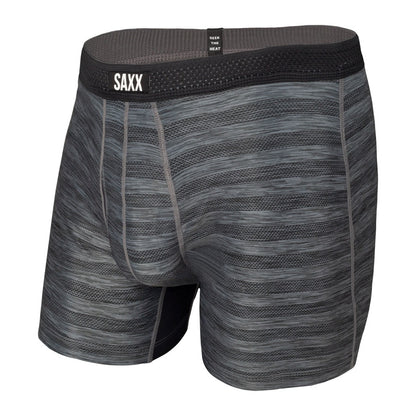 Saxx Hot Shot Boxer Brief Fly Black Heather