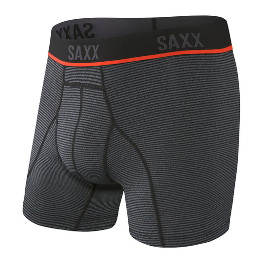 Saxx Kinetic HD Boxer Brief - Grey Feed Stripe