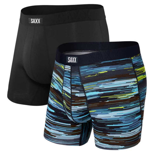 Saxx Undercover Boxer Brief 2 Pack - Space Dye Blowout/Black