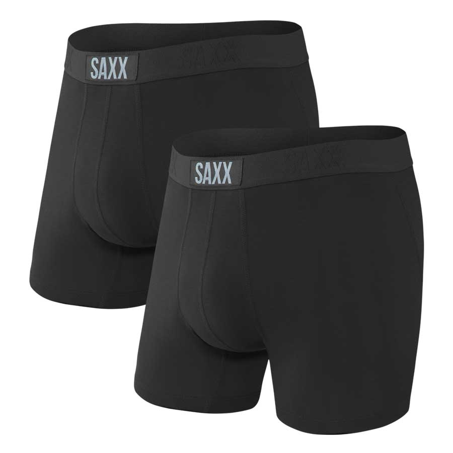 Saxx Vibe Boxer Brief 2-Pack - Black/Black