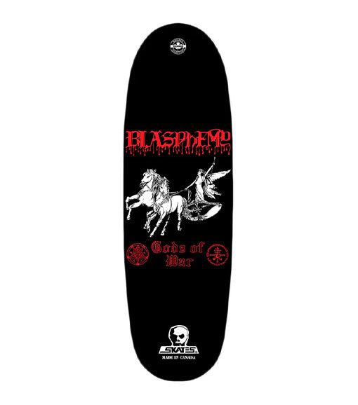 Skull Skates Blasphemy Gods Of War Football Deck