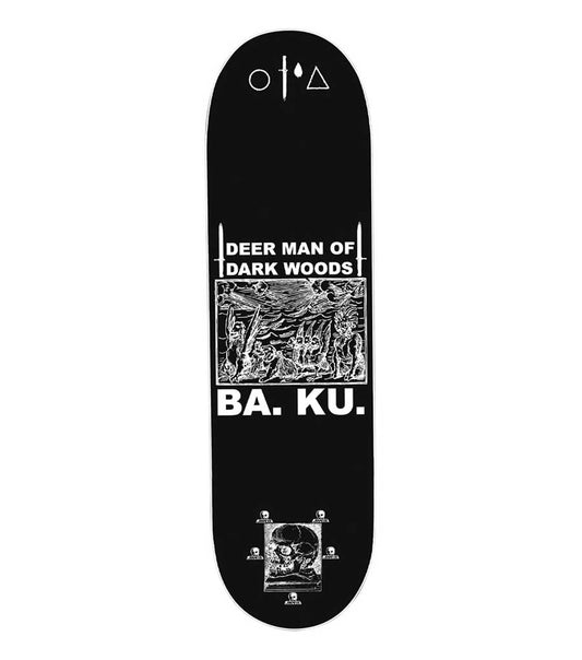 Skull Skates Reissue BA. KU. Deer Man of Dark Woods Popsicle Deck