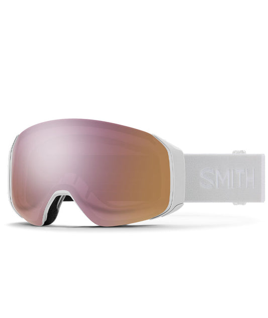 Smith 4D MAG Goggle White Vapor /ChromaPop Everyday Rose Gold Mirror  + Bonus Lens 2023