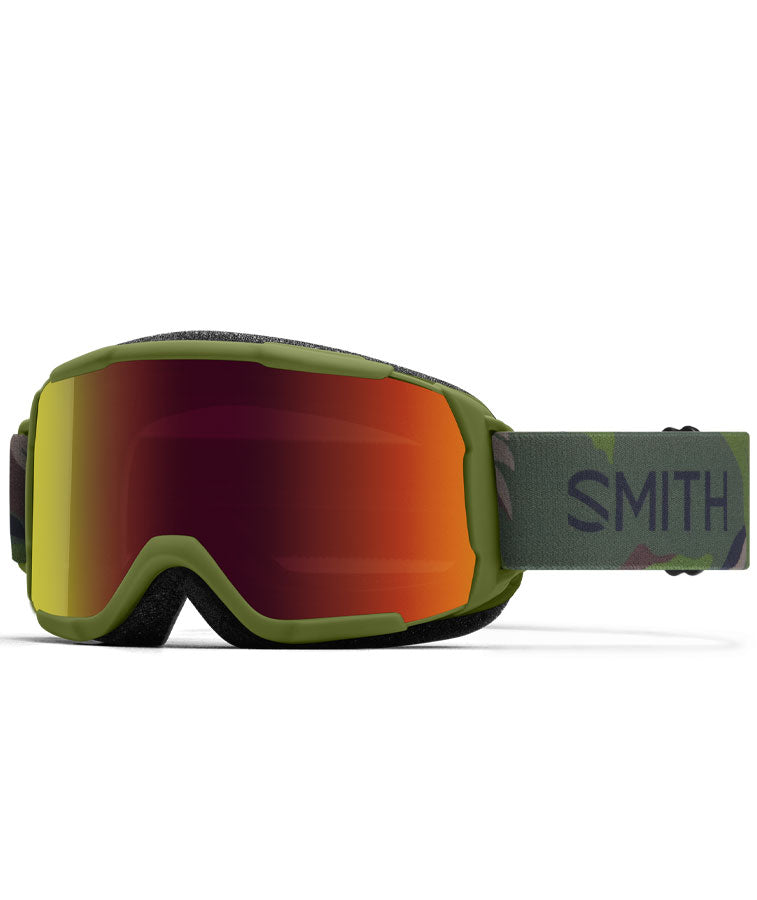 Smith Kids' Daredevil Goggle Olive Plant Camo/Red Sol-X Mirror 2023